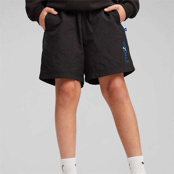 PUMA x PLAYSTATION Youth Shorts, PUMA Black, extralarge-AUS