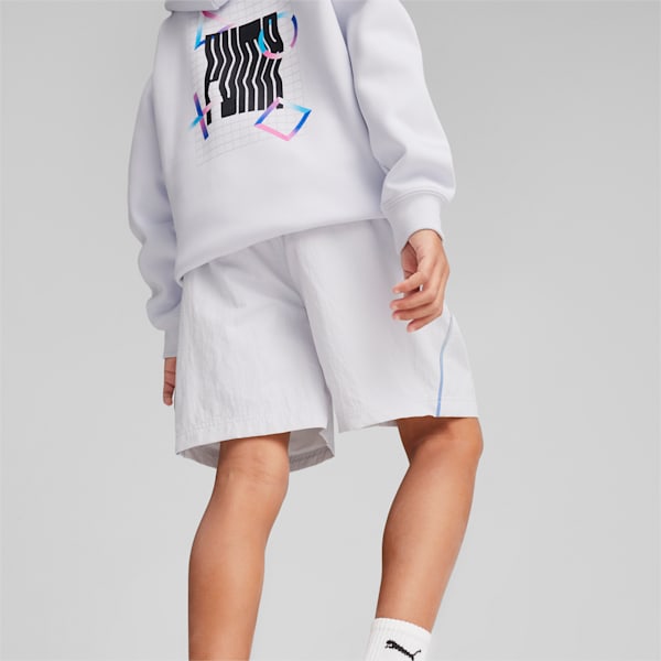 PUMA x PLAYSTATION Youth Shorts, Silver Mist, extralarge-AUS