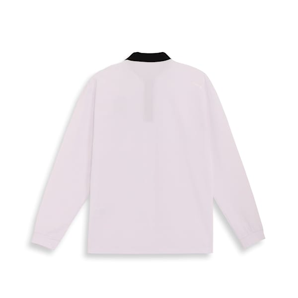 メンズ ゴルフ Pロゴミニワッフル ストレッチ ポロシャツ 長袖, White Glow, extralarge-JPN