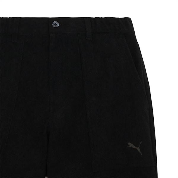 メンズ ゴルフ Pロゴ ストレッチ コーデュロイ リラックス パンツ, PUMA Black, extralarge-JPN