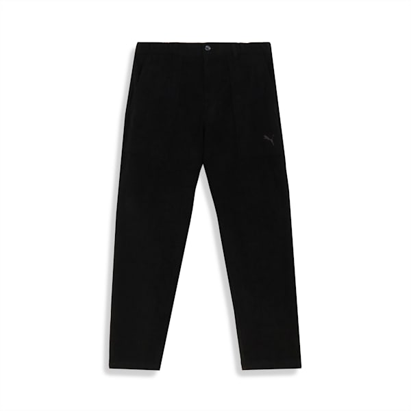 メンズ ゴルフ Pロゴ ストレッチ コーデュロイ リラックス パンツ, PUMA Black, extralarge-JPN