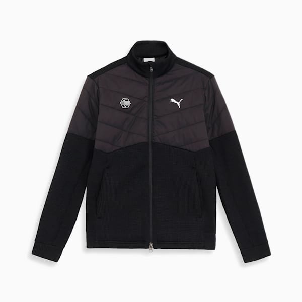 メンズ ゴルフ クウォーター 中綿 ジャケット, PUMA Black, extralarge-JPN