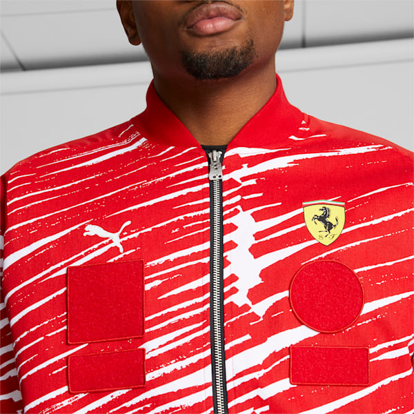 Chamarra de carrera SCUDERIA FERRARI x JOSHUA VIDES para hombre, Rosso Corsa, extralarge