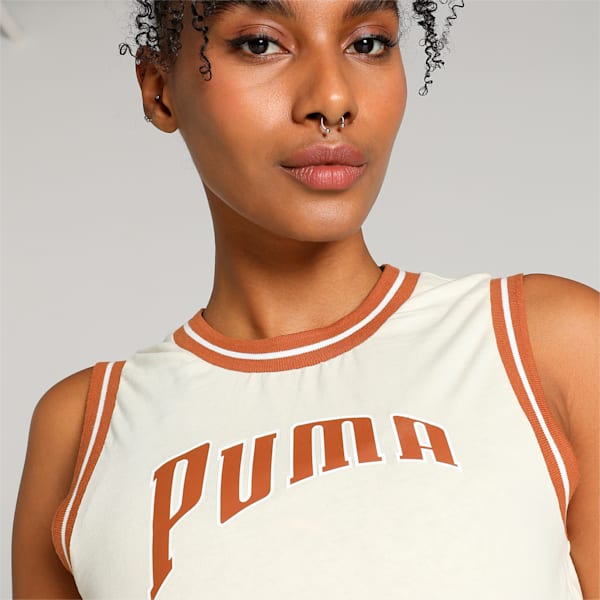 TEAM Women's Graphic Crop Top, Alpine Snow, extralarge-IND