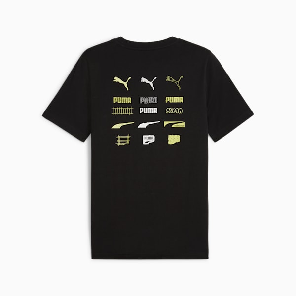 BRAND LOVE Men's Graphic Tee, PUMA Black, extralarge-IND