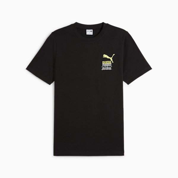 BRAND LOVE Men's Graphic Tee, PUMA Black, extralarge-IND