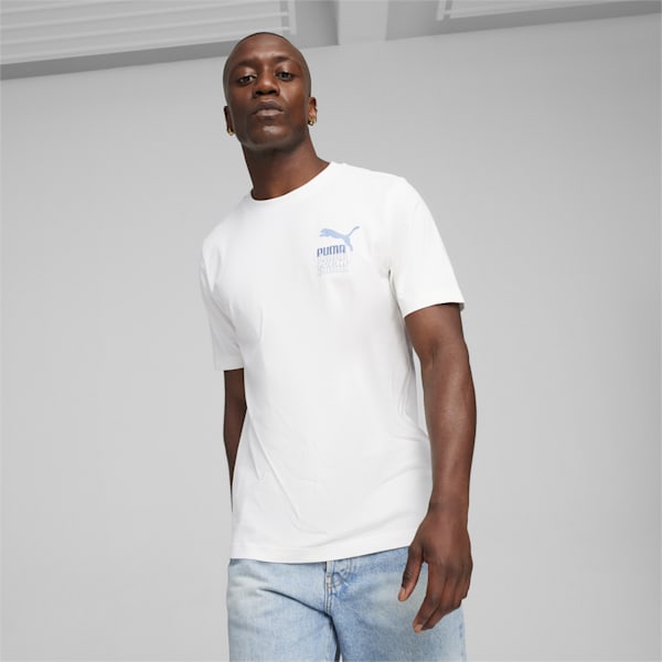 BRAND LOVE Men's Graphic Tee, PUMA White, extralarge-IND