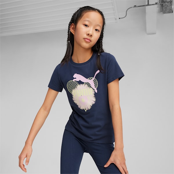 GRAPHICS Printed Youth T-shirt, Club Navy, extralarge-IND