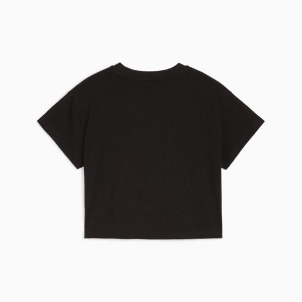 BETTER CLASSICS Big Kids' Girl's Tee, PUMA Black, extralarge