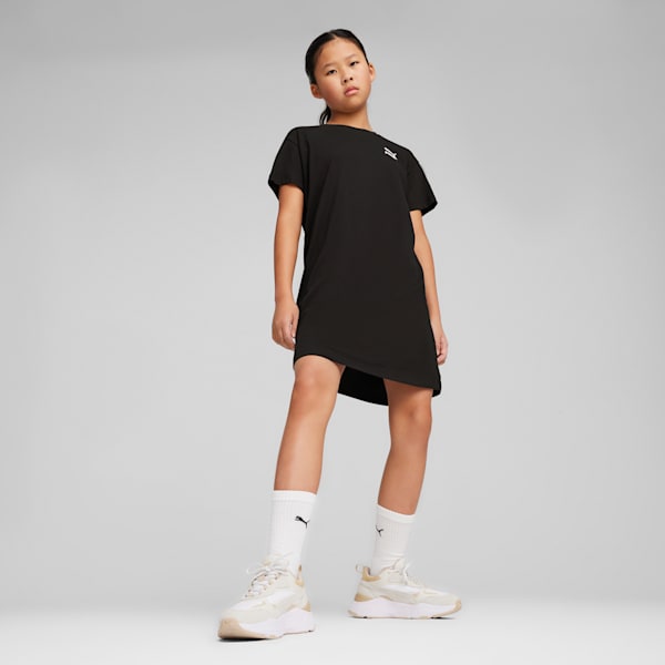 BETTER CLASSICS Big Kids' Girl's Tee Dress, PUMA Black, extralarge