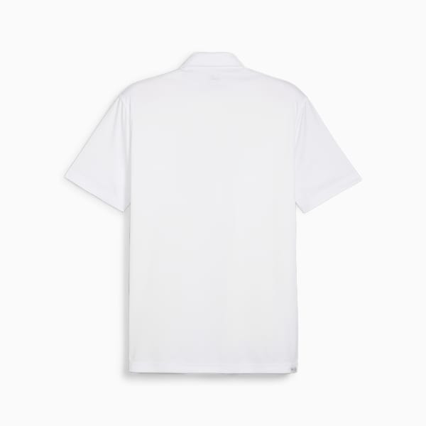 Pure Solid Men's Golf Polo, White Glow, extralarge