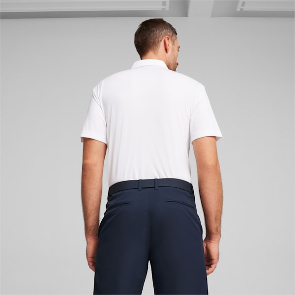 Pure Solid Men's Golf Polo, White Glow, extralarge