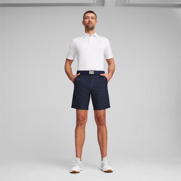 Pure Solid Men's Golf Polo, White Glow, extralarge