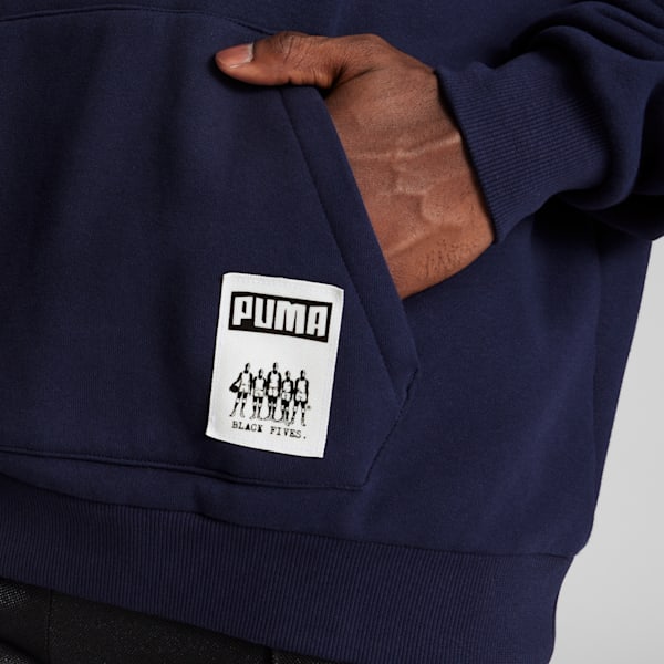 Sudadera de básquetbol PUMA x BLACK FIVES Rens 100 Hombre, PUMA Navy, extralarge
