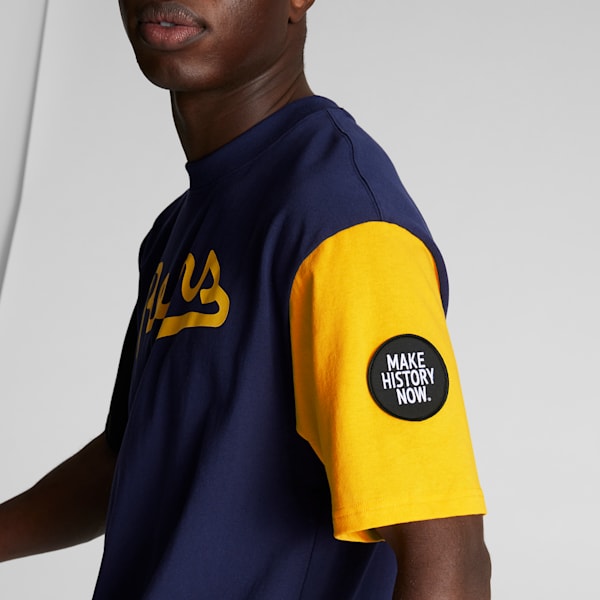 Playera PUMA x BLACK FIVES Rens 100 Hombre, PUMA Navy-Yellow Sizzle-PUMA Black, extralarge