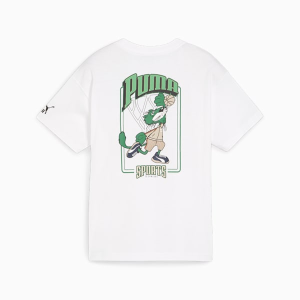FOR THE FANBASE Youth Graphic T-shirt, PUMA White, extralarge-AUS
