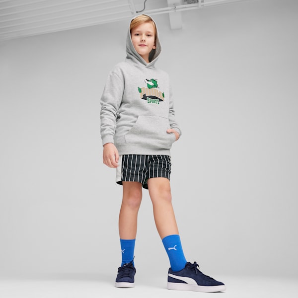 Sudadera con capucha juvenil FOR THE FANBASE, Light Gray Heather, extralarge