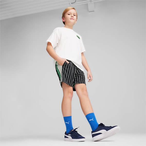 Shorts de básquetbol juvenil FOR THE FANBASE, PUMA Black, extralarge