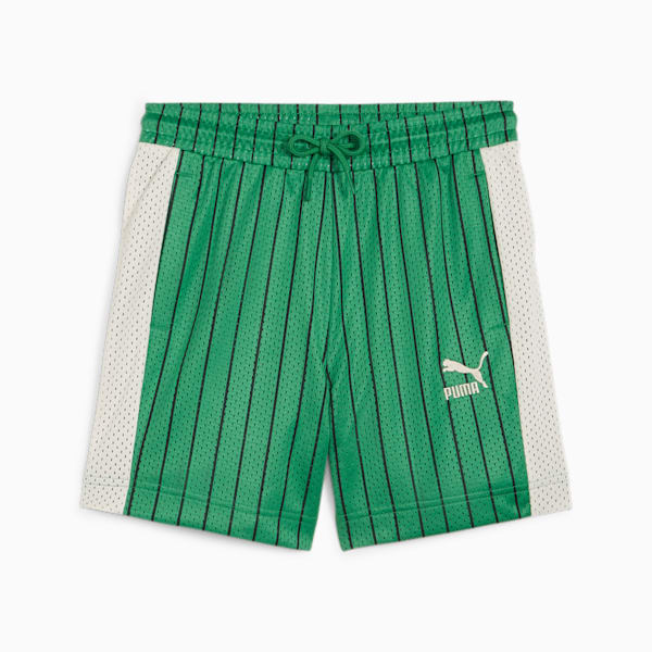 For the Fanbase Big Kids' Basketball Shorts, Archive Green, extralarge