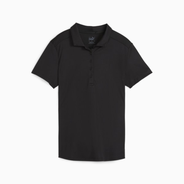 W Pure Women's Golf Polo, PUMA Black, extralarge-GBR