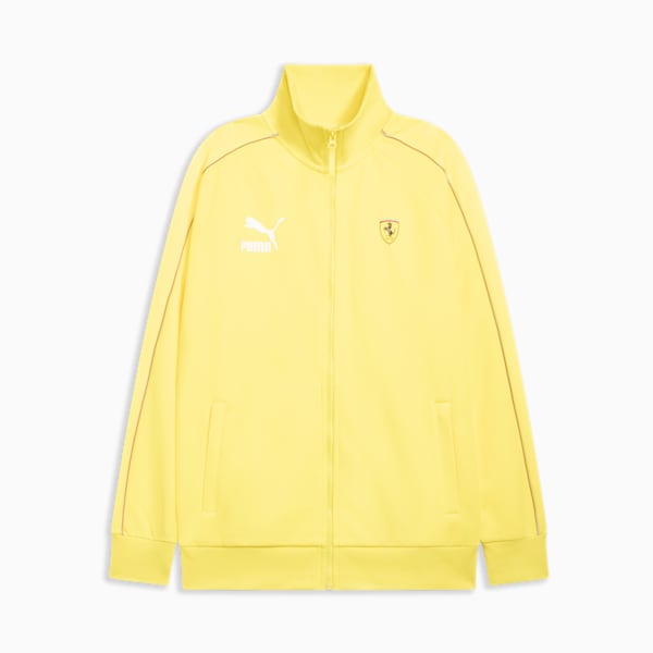 Scuderia Ferrari Race Iconic T7 Men's Motorsport Jacket, Speed Yellow-Puma Black, extralarge