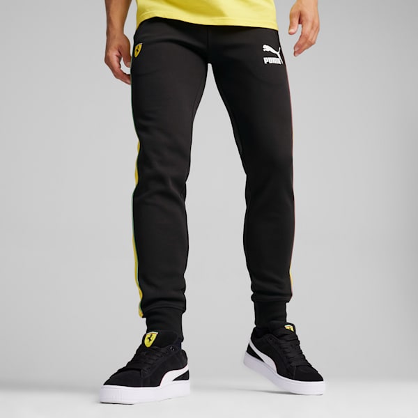 Scuderia Ferrari Race Iconic T7 Men's Motorsport Pants, PUMA Black, extralarge-IND