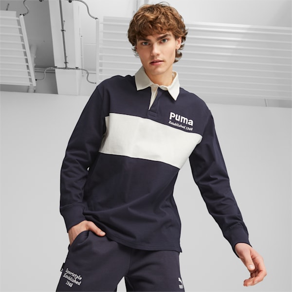 メンズ PUMA TEAM ラグビー ポロシャツ, New Navy, extralarge-JPN