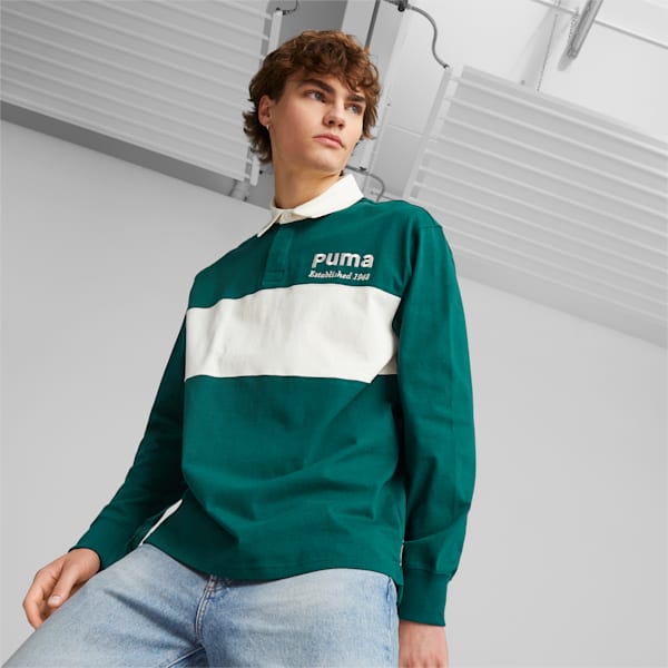 メンズ PUMA TEAM ラグビー ポロシャツ, Malachite, extralarge-JPN