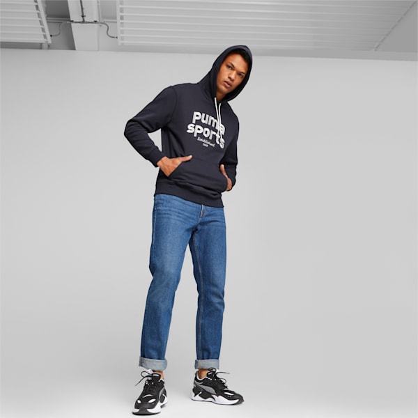 メンズ PUMA TEAM フーディー, New Navy, extralarge-JPN