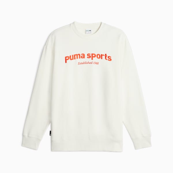 メンズ PUMA TEAM クルースウェット, Warm White, extralarge-JPN