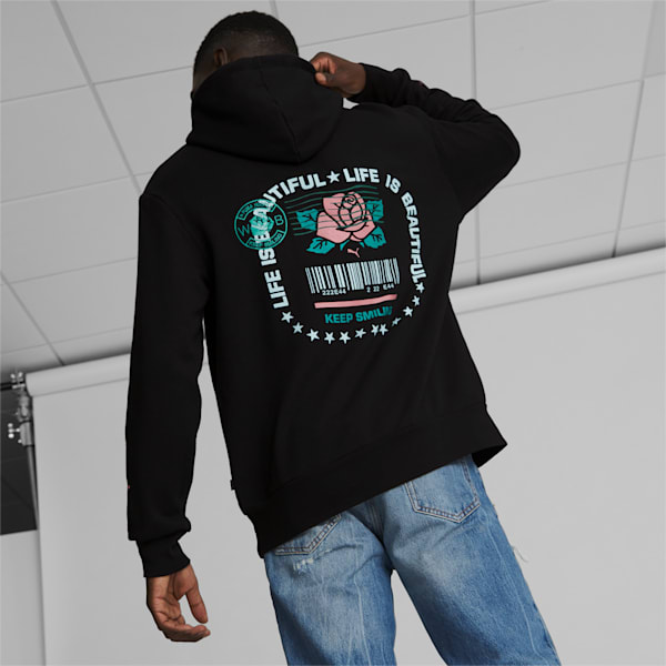 Chris Brickley: Life Is Beautiful Hoodie, PUMA Black, extralarge