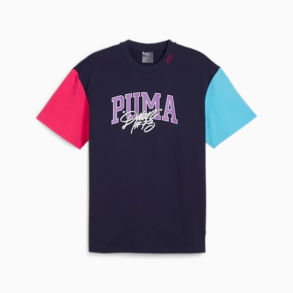 メンズ バスケットボール ディラン ギフト ショップ 半袖 Tシャツ I, PUMA Navy, extralarge-JPN