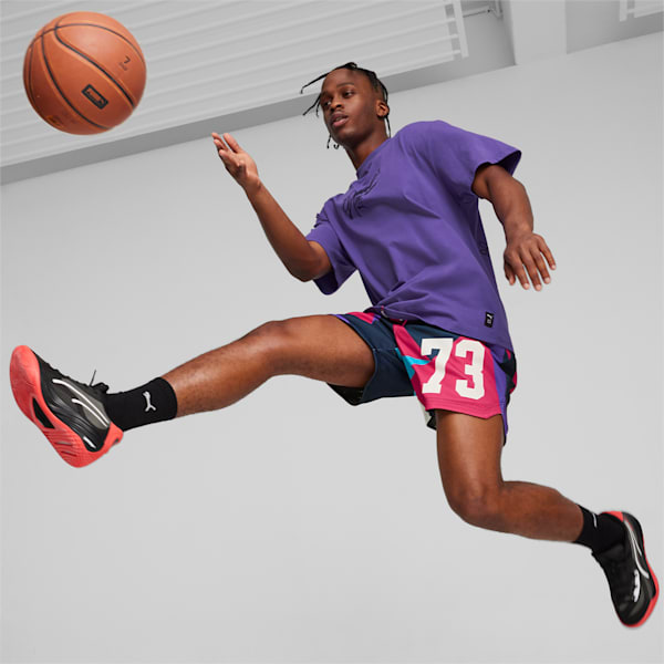 メンズ バスケットボール ディラン ギフト ショップ 半袖 Tシャツ III, Ultraviolet, extralarge-AUS
