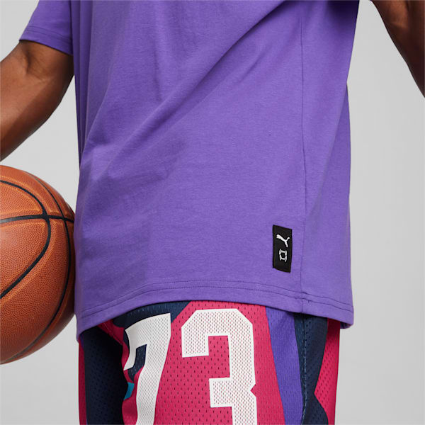 メンズ バスケットボール ディラン ギフト ショップ 半袖 Tシャツ III, Ultraviolet, extralarge-AUS