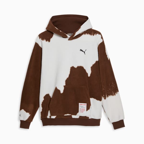 Sudadera con capucha para hombre PUMA HOOPS x GREMLINS, Chestnut Brown, extralarge