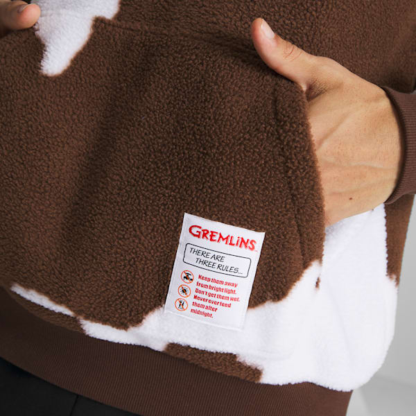 Sudadera con capucha para hombre PUMA HOOPS x GREMLINS, Chestnut Brown, extralarge