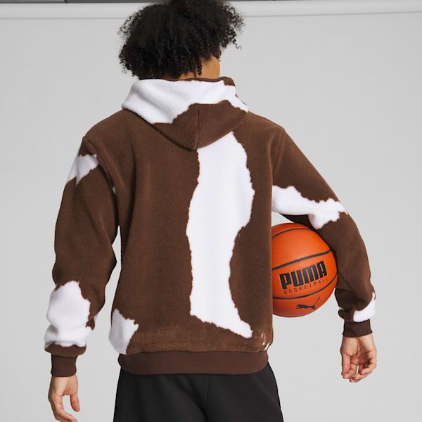 Sudadera con capucha para hombre PUMA HOOPS x GREMLINS, Chestnut Brown, extralarge