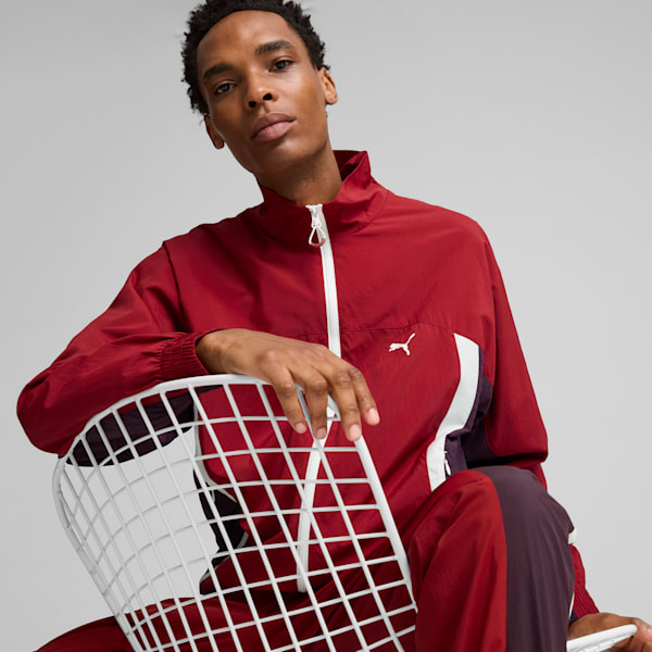 CELLERATOR Men's Track Jacket, Intense Red, extralarge