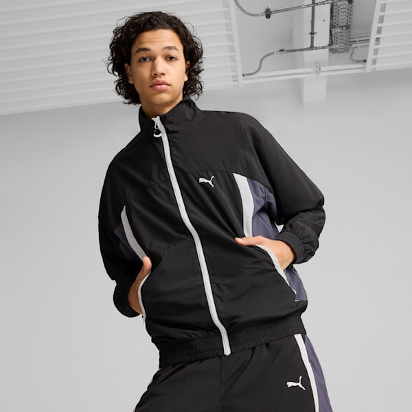 CELLERATOR Men's Track Jacket, PUMA Black-Galactic Gray, extralarge