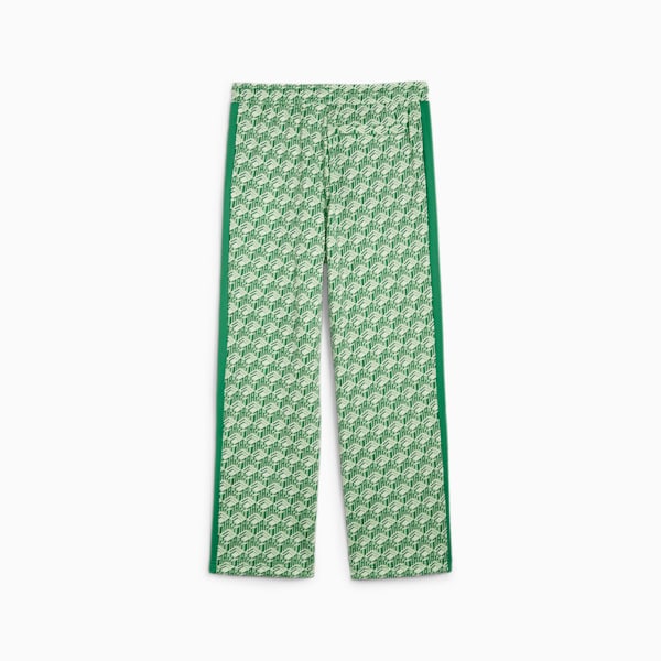 T7 Men's Straight Track Pants, Archive Green-AOP, extralarge