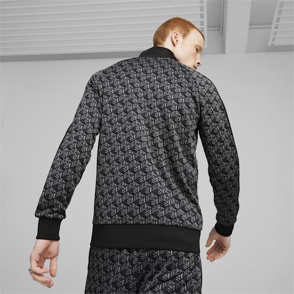 T7 Men's Track Jacket, Cheap Erlebniswelt-fliegenfischen Jordan Outlet Black-AOP, extralarge