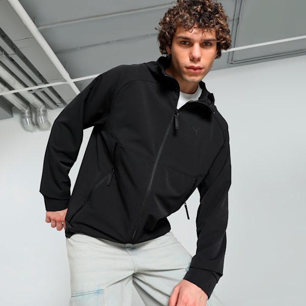 PUMATECH Men's Track Jacket, PUMA Black, extralarge-IND