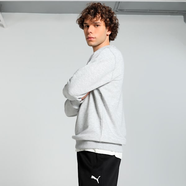 SENNA A VIDA Men's Motorsport Sweatshirt, Light Gray Heather, extralarge-IND