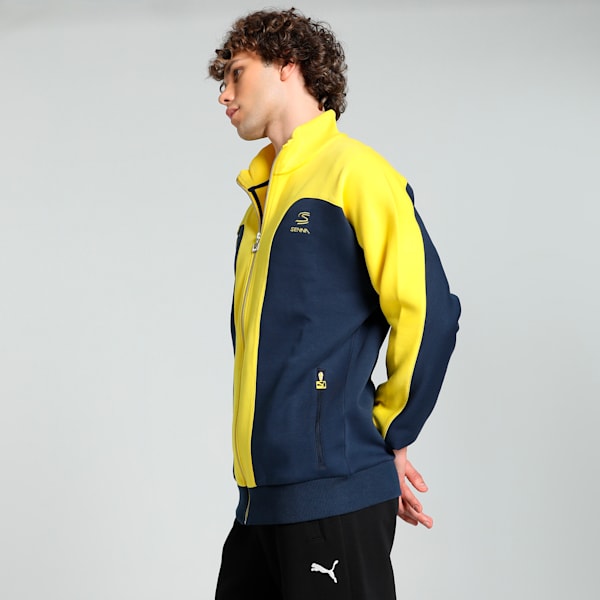 SENNA A VIDA Archive Men's Motorsport Jacket, Club Navy, extralarge-IND