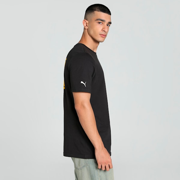 SENNA A VIDA Men's Motorsport T-shirt, PUMA Black, extralarge-IND