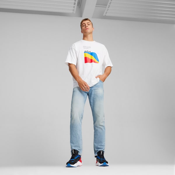 PUMA x BMW M MOTORSPORT Calder Men's Tee, PUMA White, extralarge