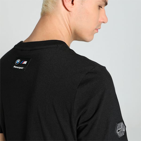 BMW M Motorsport Garage Crew Men's T-shirt, PUMA Black, extralarge-IND