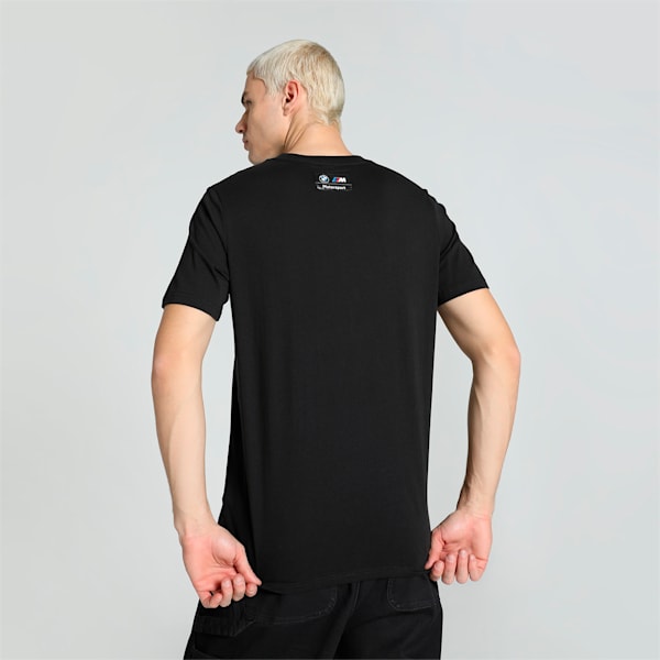 BMW M Motorsport Garage Crew Men's T-shirt, PUMA Black, extralarge-IND