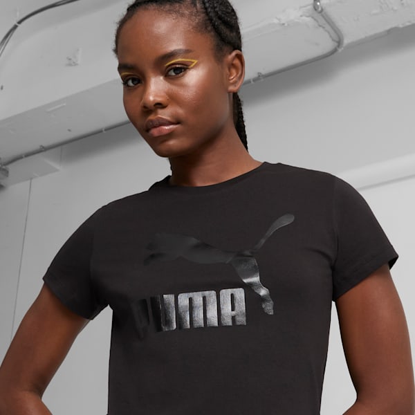 CLASSICS Shiny Logo Women's Tee, Cheap Erlebniswelt-fliegenfischen Jordan Outlet Black, extralarge