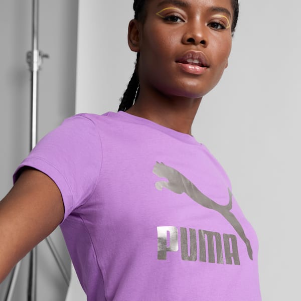 CLASSICS Shiny Logo Women's Tee, Ultraviolet, extralarge